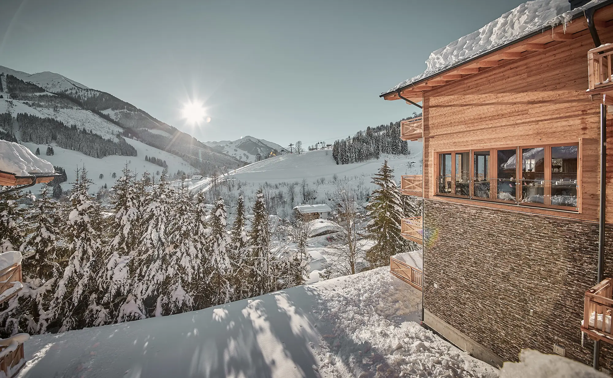 AlpenParks Hotel Sonnleiten in Saalbach im Winter